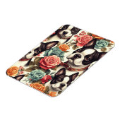Niedlich Boston Terrier Illustration Magnet (Linke Seite)