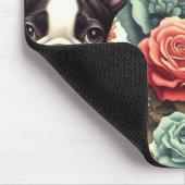 Niedlich Boston Terrier Illustration Mousepad (Ecke)