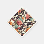 Niedlich Boston Terrier Illustration Serviette (Ecke)
