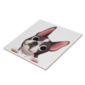 Niedlich Boston Terrier Keramik Tile Fliese (Seite)