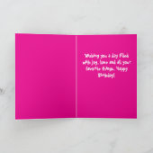 Niedlich Boston Terrier Personalisiert geflogen Ge Karte (Innenseite)