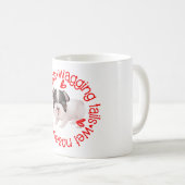 Niedlich Boston Terrier, schlampige Küsse Kaffeetasse (VorderseiteRechts)