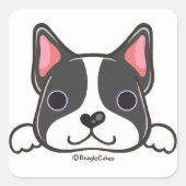 Niedlich Boston Terrier Sticker (Vorderseite)