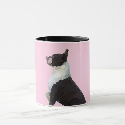 Niedlich Boston Terrier Tasse (Zentrum)