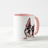 Niedlich Boston Terrier Tasse (VorderseiteRechts)