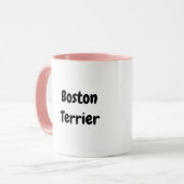 Niedlich Boston Terrier Tasse (Vorderseite Links)
