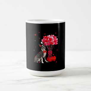 Niedlich Boston Terrier Valentinstag Heart Dog Lov Kaffeetasse