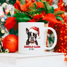 Niedlich Boston Terrier Weihnachten Personalisiert Kaffeetasse