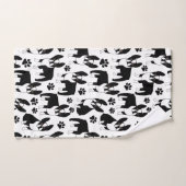 Niedlich Boston Terriers Black and White Badhandtuch Set (Handtuch)