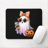 Niedlich Bougie Ghost Kaffee Pumpkin Spooky Season Mousepad (Mit Mouse)