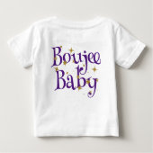Niedlich Boujee Baby Lila Baby T-shirt (Rückseite)