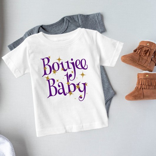 Niedlich Boujee Baby Lila Baby T-shirt