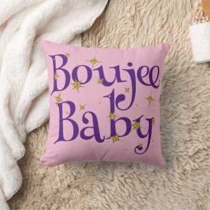 Niedlich Boujee Baby Lila & pink Kissen