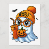 Niedlich Boujee Ghost Halloween | Spooky Chic Aest Postkarte (Vorderseite)