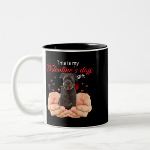 Niedlich Bouvier des Flandres Dies ist meine Valen Zweifarbige Tasse