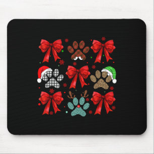 Niedlich Bow Coquette Dog Paw Dog Mama Vater Merry Mousepad