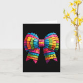 Niedlich Bow Coquette Funny Cinco Karte (Gelbe Blume)