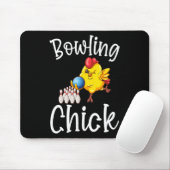Niedlich Bowling Chick Funny Bowler Bowl Game Enth Mousepad (Mit Mouse)