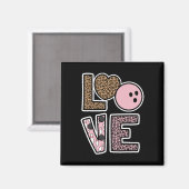 Niedlich Bowling Lover Bowling Player Bowling Fan Magnet (Vorderseite/Rückseite)