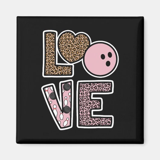 Niedlich Bowling Lover Bowling Player Bowling Fan Magnet (Vorne)