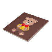 Niedlich Bowtie Teddy Bar Brown Keramik Tile Fliese (Seite)