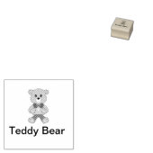Niedlich Bowtie Teddy Bear Gummistempel (Stempel)