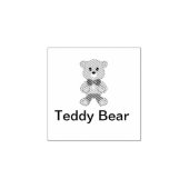 Niedlich Bowtie Teddy Bear Gummistempel (Prägung)