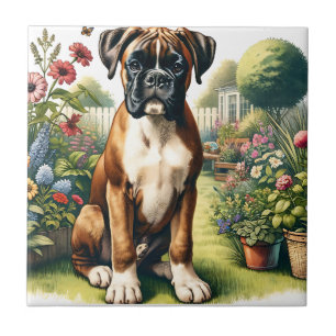 Niedlich Boxer Dog Fliese