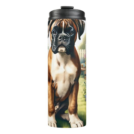 Niedlich Boxer Dog Thermosbecher (Vorderseite)
