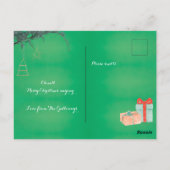 Niedlich Boxer Dog Weihnachten war ich eine gute P Postkarte (Rückseite)