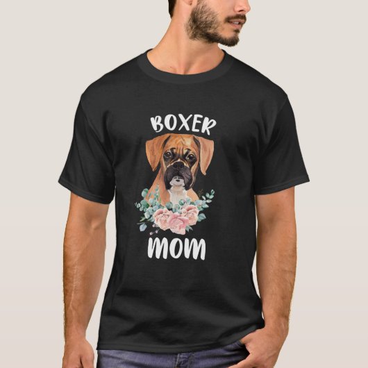Niedlich Boxer Gifts Boxer Mama Dog Lover Wasserfa T-Shirt (Vorderseite)