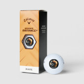 Niedlich Boxer Mama Hund Foto Paw Prints Golfball (Verpackungen)