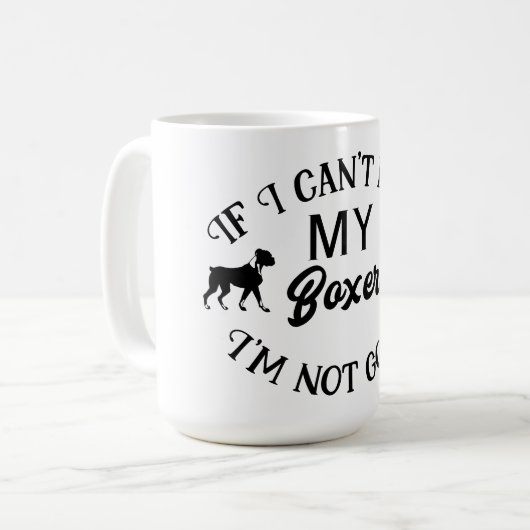 Niedlich Boxer Puppy Dog Mama Vater - Boxer Hunde Kaffeetasse (Vorderseite Links)