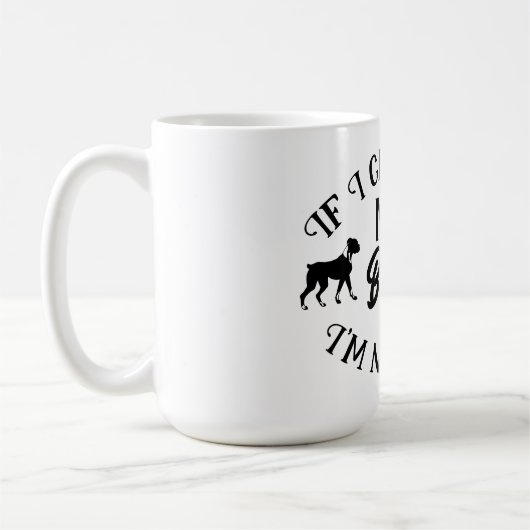 Niedlich Boxer Puppy Dog Mama Vater - Boxer Hunde Kaffeetasse (Links)