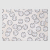 Niedlich Boy Birthday Baseball Pattern Seidenpapier (Vorderseite)