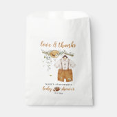 Niedlich Boy Boho Football Watercolor Babydusche Geschenktütchen (Vorderseite)