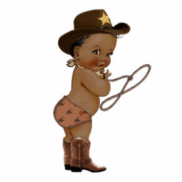 Niedlich Boy Cowboy Babydusche Topper Cutout Freistehende Fotoskulptur
