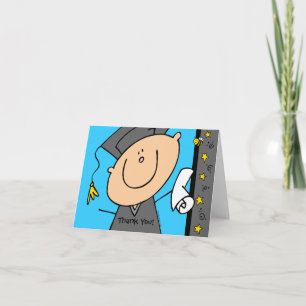 Niedlich Boy Grad Custom Dankeskarte