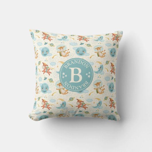 Niedlich Boy Kinderzimmer Kissen (Vorderseite)