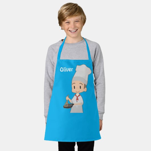 Niedlich Boy Koch Schürze (Getragen)
