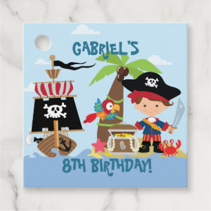 Niedlich Boy Pirate Party Geschenkanhänger