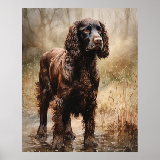 Niedlich Boykin Spaniel Dog Art Print Poster (Vorne)