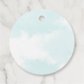 Niedlich Boy's Airplane Thema 1. Geburtstag Party Geschenkanhänger (Rückseite)