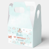 Niedlich Boy's Airplane Thema 1. Geburtstag Party Geschenkschachtel (Geöffnet)