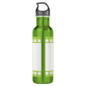 Niedlich Boys Green Traktor geben den Namen Edelstahlflasche (Rückseite)