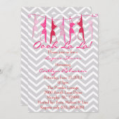 Niedlich Bra Bridal/Lingerie Dusche Einladung (Vorne/Hinten)