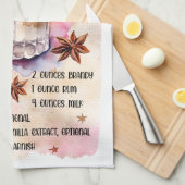 Niedlich Brandy Milk Punch Weihnachtsgetränk Rezep Geschirrtuch (Viertel Falte)