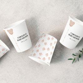 Niedlich braun können wir frühzeitig abwarten Baby Pappbecher