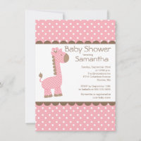 Niedlich-Braun-Rosa-Giraffe-Girls-Kinderdusche