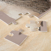 Niedlich-Brauncreme-Igel-Maus Puzzle (Seite)